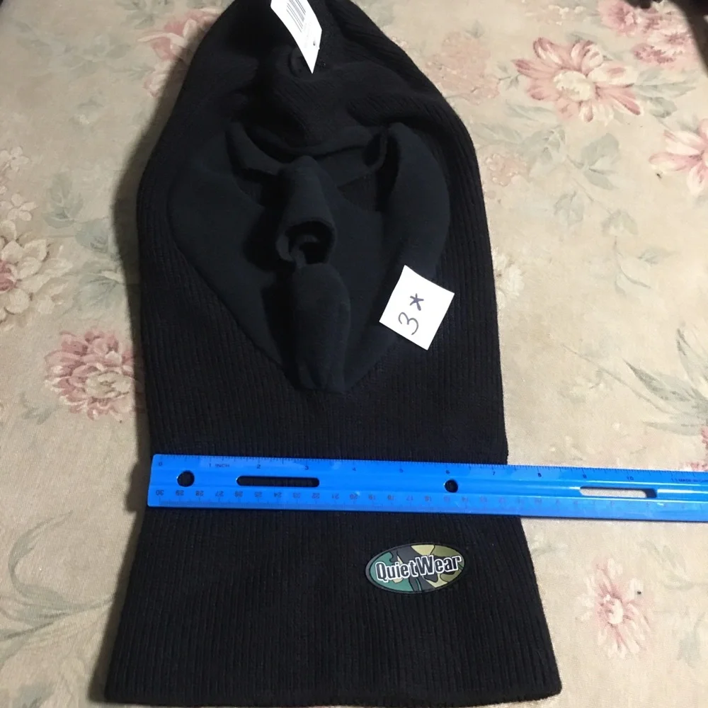 Full face tactical ski mask Quietwear Black NWT